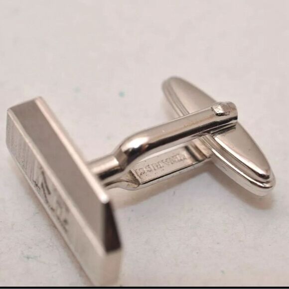 Nina Ricci Silver Hammer Cufflinks with Original Box Wedding Engraved Me… - Picture 10 of 10